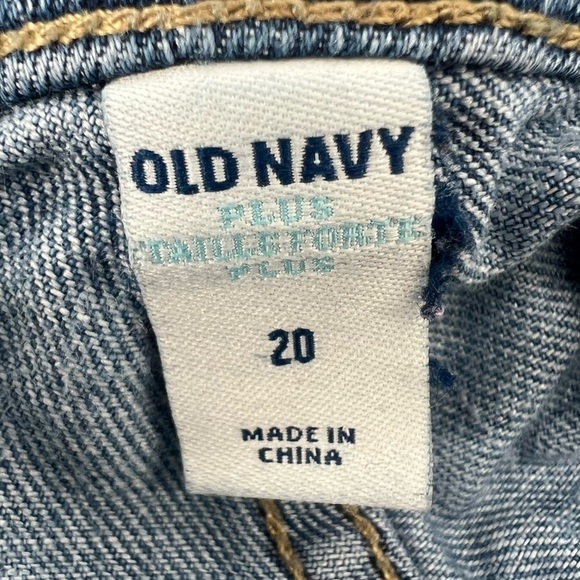 Old Navy Distressed Patchwork Jeans Size 20 Plus Women's - Picture 2 of 5